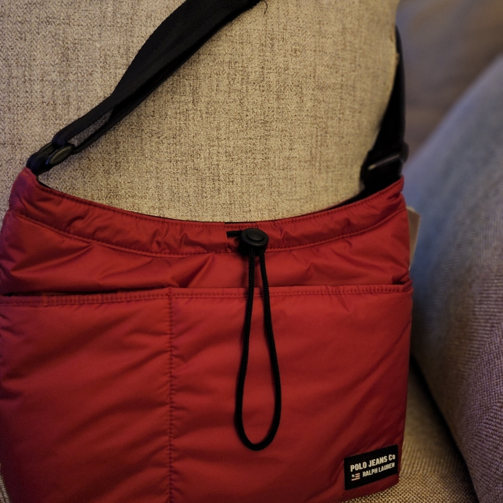 Spring cleaning sale! New vintage POLO ralph lauren purse with tag sz 10 x 11 in - Picture 2 of 4